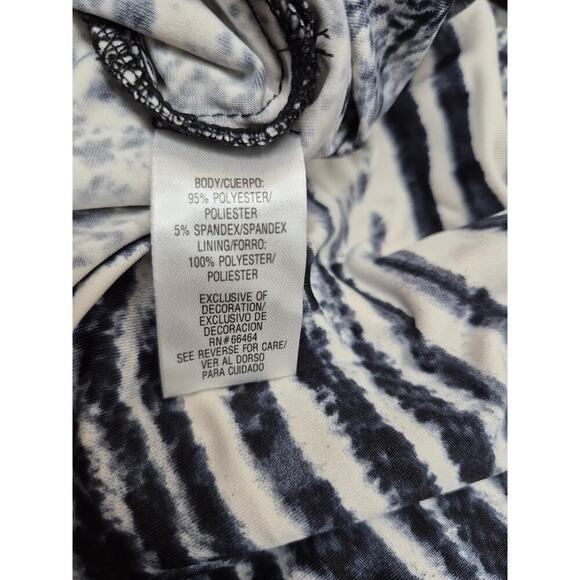 NWT Studio One Maxi Dress Mixed Animal Print Beaded  Necklace Strap Sz 14 P - Picture 9 of 10